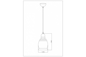 Подвесной светильник Escada Fireside 1101/1 - 2