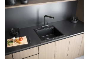 Мойка кухонная мойка Paulmark Stepia 50 черный матовый - 3