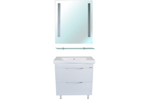 Тумба для комплекта Bellezza Санриса 80 напольная, белая - 2