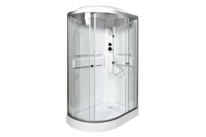 Душевая кабина Deto L 120х80 с электрикой, хром (L602REL)