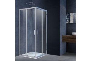 Душевой уголок Vincea Alpha 90x90 профиль хром стекло прозрачное