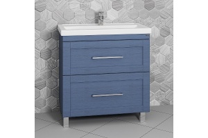 Тумба под раковину напольная Санта Венера 80 синий - 2