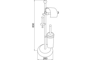 Стойка Boheme Hermitage Gold 10368 - 2