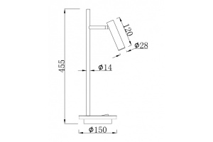 Настольная лампа Maytoni Estudo Z010TL-L8B3K - 2