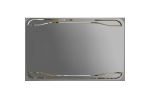 Зеркало без светильника Kerasan Waldorf 100х70 (740601)