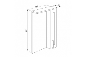 Зеркало-шкаф IDDIS Sena 50 R (SEN5000i99) - 3