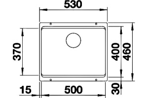 Мойка из гранита Blanco Etagon серый (522229) - 3