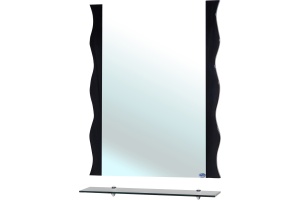 Зеркало Bellezza Мари Волна 70 черное