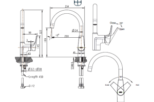 Смеситель Bravat Vega F7119177CP-3 для кухонной мойки - 2