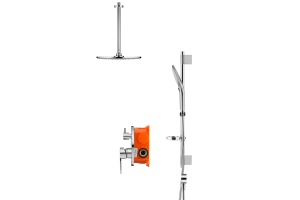 Swedbe Platta Душевой комплект со встроенным смесителем (с монтажным боксом) и верхним душем 5537 - 3