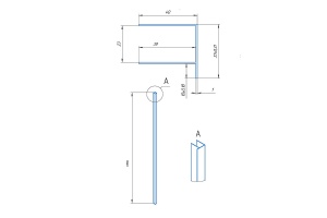 Пристенный профиль Rgw 195 хром - 2