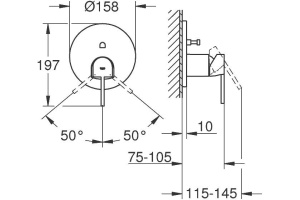Смеситель Grohe Plus 24060003 для ванны с душем - 2