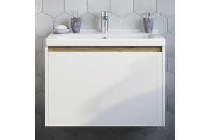 Мебель для ванной STWORKI Стокгольм 60 , белая, подвесная (комплект, гарнитур) - 3