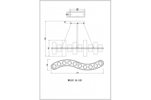 Подвесная люстра Wertmark Paula WE157.10.123 - 2