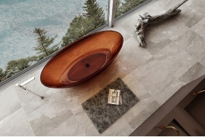 Ванна из полиэфирной смолы Abber Kristall 180х85 (AT9702Opal) - 3