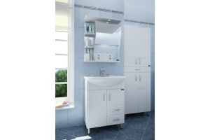 Тумба с раковиной Санта Сити 60 белый - 2