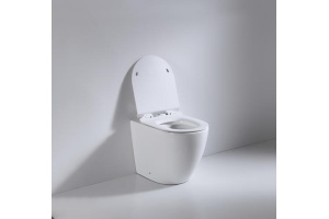 Унитаз приставной beWash Aldo белый с сиденьем микролифт - 3