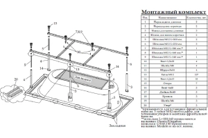 Каркас для ванны Marka One ПУ 180/190x90, У92908 - 2