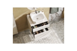 Комплект мебели Aquaton Марбл 60 белый-серый - 3