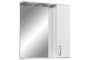 Зеркало-шкаф Stella Polar Фантазия 65 R с подсветкой белый