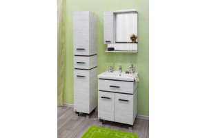 Зеркало-шкаф Sanflor Техас 60 венге, северное дерево светлое, L - 2