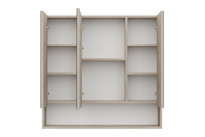 Зеркало-шкаф Misty Мускат 90 светлое дерево - 2