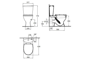 Унитаз-компакт Ideal Standard Oceane Junior W904401 - 2