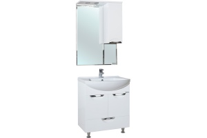 Мебель для ванной Bellezza Альфа 55 белая с нижним ящиком