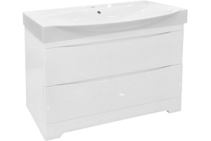 Тумба для комплекта Misty Элвис 105 белая - 3