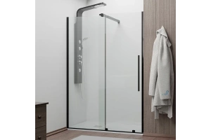 Душевая дверь RGW Tornado 100х195 профиль черный стекло прозрачное