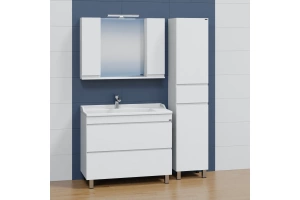 Тумба с раковиной напольная Санта Марс 100 белый - 3