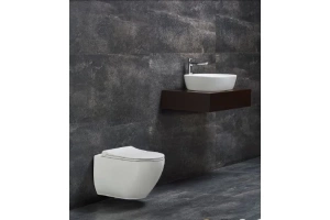 Унитаз подвесной beWash Bogen с функцией биде и сиденьем микролифт белый матовый - 2