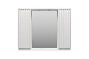 Зеркало-шкаф Brevita Balaton 100 белый (BAL-04100-01-011)