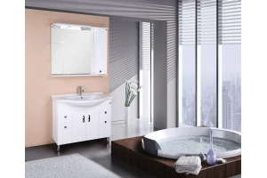 Тумба с раковиной Onika Эльбрус 100 белый  - 2