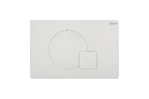 Кнопка смыва Black&White Universell белая глянцевая