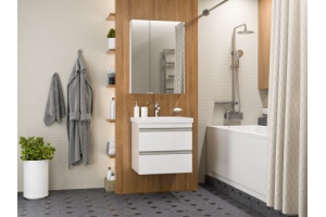 Тумба под раковину Misty Ингрид 60 белая глянцевая - 3