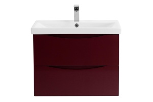 Комплект мебели BelBagno Marino-Cer 70 бордовый - 2