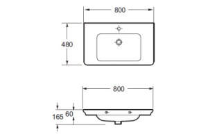 Мебельная раковина BelBagno Torino 80 - 3