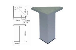 Ножки для мебели Cersanit 2 шт хром матовый - 2