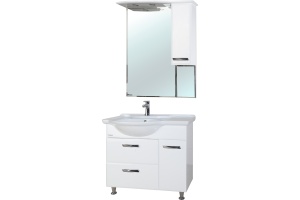 Зеркало-шкаф Bellezza Балтика 90 R белый - 2