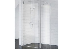 Душевой уголок BelBagno Marmi 100х80 профиль хром стекло прозрачное