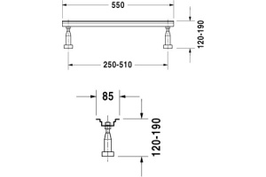 Ножки Duravit 790100 - 2