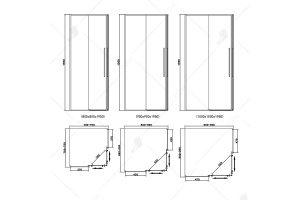 Душевой уголок Rgw  89x89 см (32323199-14) - 2