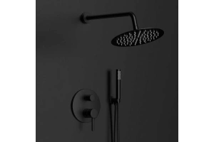Душевой комплект встраиваемый Vincea Desire черный матовый - 2