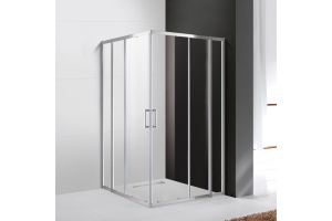 Душевой уголок Cezares Molveno 130х130 хром стекло прозрачное