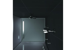 Желоб BERGES водосток В1 Keramik 500, матовый хром, S-сифон D50 H60 боковой - 2