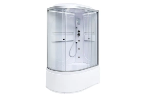 Душевая кабина Deto L 120х80 с гидромассажем, хром (L620RLED+GM) - 2