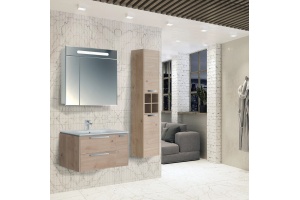 Тумба для комплекта Roca Lago 80 светлый дуб - 3