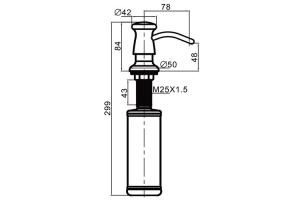 Дозатор жидкого мыла Gappo G403-4 - 2
