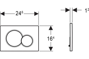 Кнопка смыва Geberit Sigma 20 белая - 2